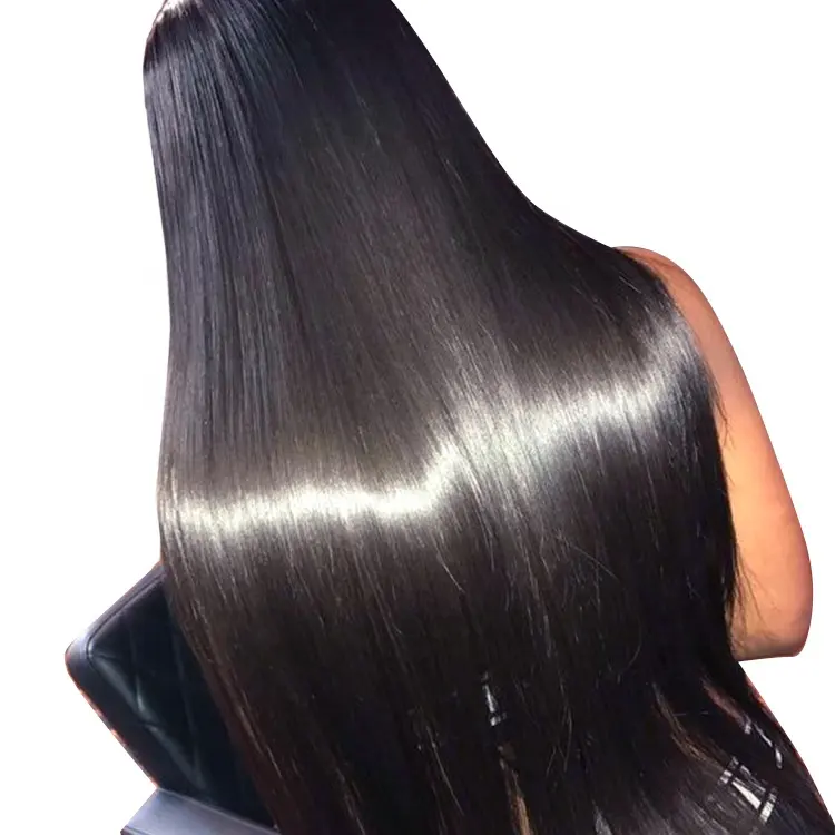 Extensión de cabello de alta calidad, extensiones de cabello de onda natural para cabello negro, cabello humano natural doble dibujado recto vietnamita