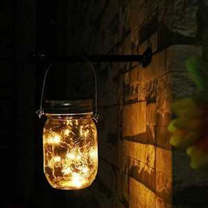Solaire Mason Pots Lumières Lanternes Solaires <span class=keywords><strong>Suspendues</strong></span> Jardin Extérieur Lumières Blanc Chaud Lumières Table pour Patio Fête - Product Image 4