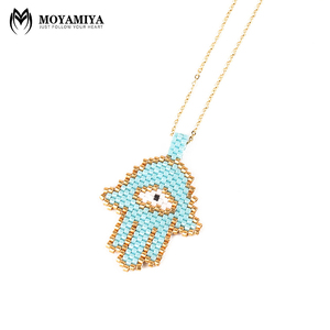 MI-N180005C moyamiya collar <span class=keywords><strong>de</strong></span> encanto <span class=keywords><strong>de</strong></span> Hamsa mano <span class=keywords><strong>de</strong></span> fatima suerte <span class=keywords><strong>amuletos</strong></span> poderosos árabe - Product Image 6