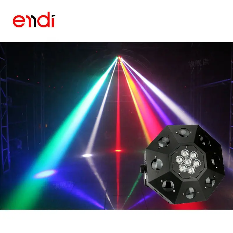ENDI 8 olho par luzes feixe de luz de discoteca com efeito de lavagem para pub festa decorar iluminação de palco dj Karaoke