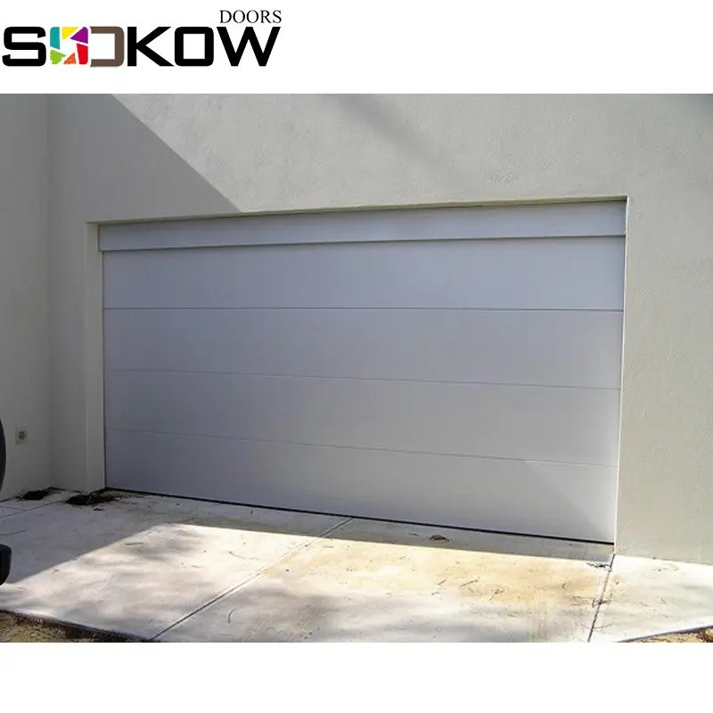 Flush panel stalen garagedeur/residentiële garage gate met aluminium scharnieren/garagedeuren van china leveranciers