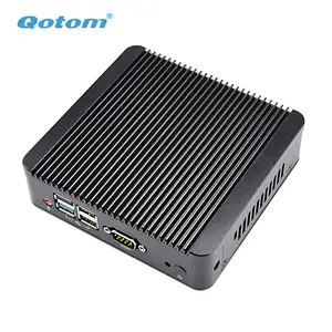 Qotom ODM Komputer Mini Pc De Jeu Win 10 8 7 Pro Pc Komputer Inti Gamer