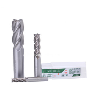 HSS End Mills 2 Sáo 3 Sáo 4 Sáo HSS-Co TiN Tráng TiCN Tráng 1Mm-25Mm HSSE End Mills - Product Image 1