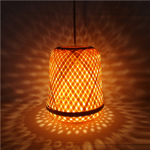 Abat-jour en bambou naturel fait à la main pour la maison Suspension suspendue de haute qualité Design traditionnel chinois fabriqué au Vietnam - Product Image 2