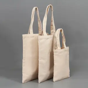 Kunden definierbare Größe einfarbig Leinen-Trage tasche Segeltuch-Trage tasche, Leinwand-Umhängetasche, einfache Leinwand-Tasche