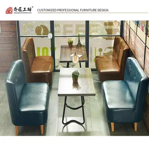 Table de salle à manger en bois coloré, Restaurant européen, OEM, moderne, ensembles de Table basse ronde en MDF, Design moderne