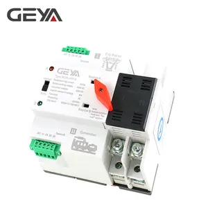 GEYA-Interruptor de transferencia automática W2R 16A 2P ATS 230V, 63A 2P, ATS, Riel Din