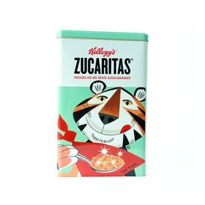 Giá Nhà Máy Chất Lượng Cao Khuyến Mại Hình Chữ Nhật Bản Lề Nắp Lon Soda Rỗng Hộp Kẹo Kim Loại - Product Image 1