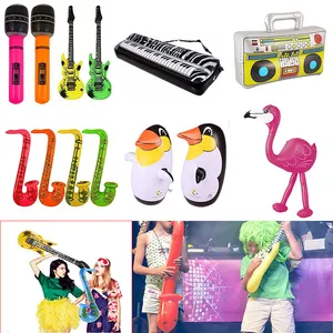 Nhạc Thổi Lên Fancy Dress Party Prop Rất Nhiều Inflatable Guitar/Saxophone/Microphone/Chim Cánh Cụt/Flamingo