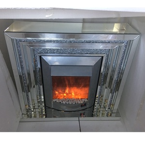 Chimenea eléctrica con <span class=keywords><strong>espejo</strong></span>, base <span class=keywords><strong>de</strong></span> cristal brillante, diamante, led - Product Image 5