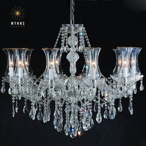 Europeo Maria cristallo LED candelabri grande lampada da scrivania E14 Base Custom dimensione imballaggio tavolo di nozze illuminazione AC potenza - Product Image 3