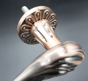 Lujo Vintage Juego de tronos de latón de <span class=keywords><strong>la</strong></span> manija de <span class=keywords><strong>la</strong></span> puerta de madera con patrón decorativo - Product Image 1