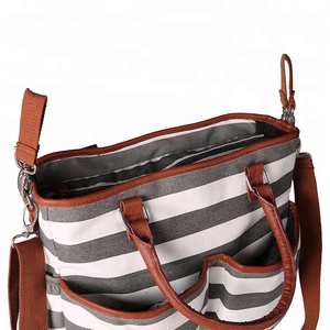 Caddy organizador durable mochila <span class=keywords><strong>mamá</strong></span> bebé de microfibra pañal bolsa - Product Image 4