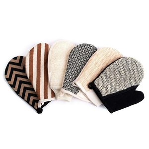 ถุงมืออาบน้ำขัดผิวด้วยฟองน้ำกัญชาผิวที่ตายแล้ว,ถุงมืออาบน้ำขัดผิวแบบกำหนดเองได้ - Product Image 1