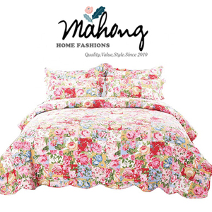 Cubrecama Económico con Diseño Floral, <span class=keywords><strong>Colcha</strong></span> Americana - Product Image 2
