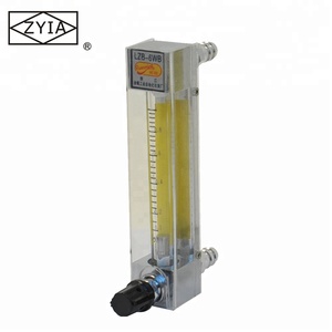 Asam PTFE kaca rotameter flow meter - Product Image 5