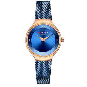 Vendita calda CURREN orologio 9028 per le donne di moda semplice <span class=keywords><strong>donna</strong></span> orologio al quarzo con cinturino impermeabile in acciaio inox di alta qualità