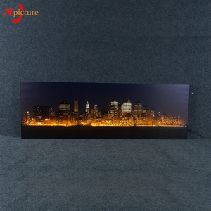 Moderne <span class=keywords><strong>New</strong></span> <span class=keywords><strong>York</strong></span> Paysage Pont Impression Photo Mural Sans <span class=keywords><strong>Cadre</strong></span> avec LED Lumière Peinture Sur Toile - Product Image 1