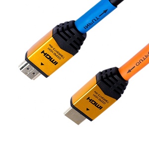 Chapado en oro de carcasa de aluminio cable <span class=keywords><strong>hd</strong></span> cable 2,0 de apoyo 1080 p ¡3D 4 K para HDTV- portátil sistema de <span class=keywords><strong>cine</strong></span> en casa - Product Image 6