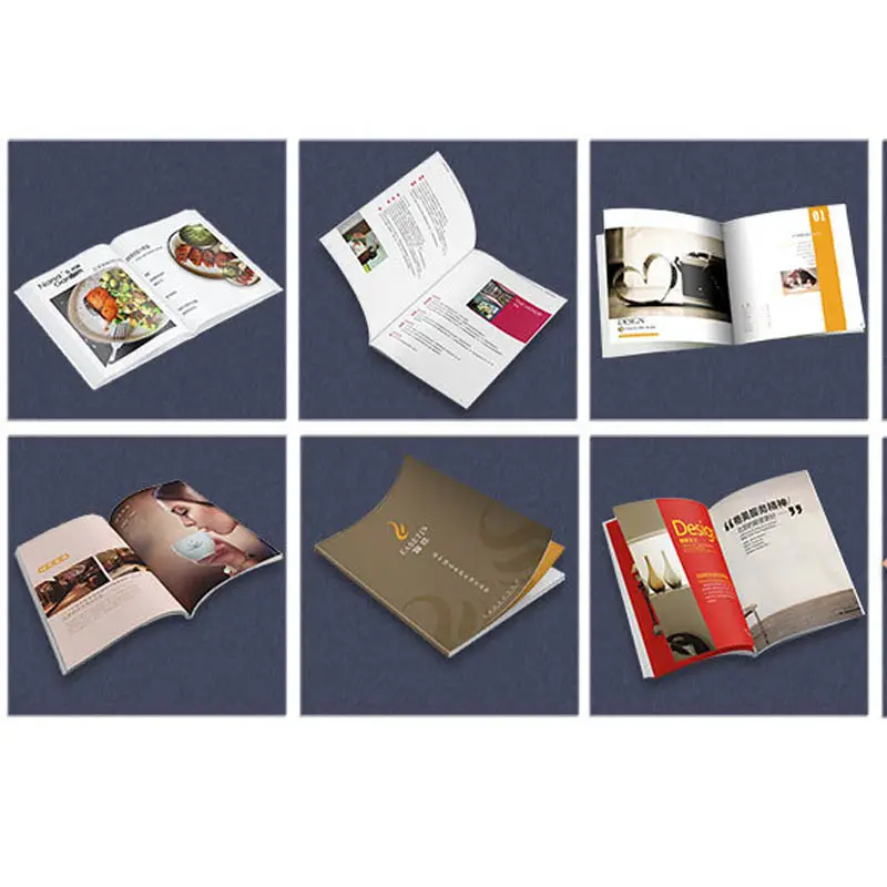 CMKY 4สีโฟลเดอร์ใบปลิวพิมพ์โฆษณาสีหน้าหนังสือการพิมพ์หนังสือเล่มเล็กโบรชัวร์กฎการก่อสร้างนิตยสาร