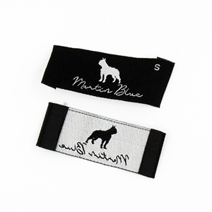 Negro <span class=keywords><strong>ropa</strong></span> etiqueta <span class=keywords><strong>coser</strong></span> marca Supremo etiqueta tejida - Product Image 1