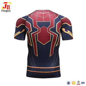 <span class=keywords><strong>Alianza</strong></span> superhéroe Superman Spiderman camiseta músculo hombres ropa 3D de impresión de sublimación de tinte Tops - Product Image 3