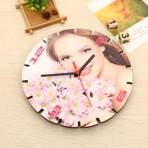 RubySub sublimazione MDF <span class=keywords><strong>orologio</strong></span> in legno sublimazione spazi vuoti <span class=keywords><strong>parete</strong></span> <span class=keywords><strong>orologio</strong></span> stampa per la decorazione - Product Image 1