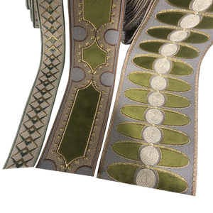 Tela de Encaje Bordada de Poliéster de Alta Calidad JBL, Adorno de Tela de Encaje <span class=keywords><strong>para</strong></span> Cortinas - Product Image 3