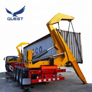 Quest 40ft Container Handling Sidelifter Zelf Side Load Container Semi Vrachtwagen Aanhanger 3 As Oplegger, container Truck