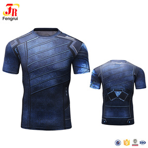 Nueva llegada Capitán América. <span class=keywords><strong>el</strong></span> soldado de invierno Marvel ropa para hombre 3D camiseta deporte desgaste - Product Image 1