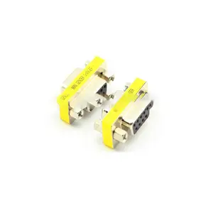 D-sub mini gender changer null modem 9 pin femmina/maschio connettore