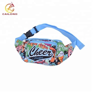 Diseño personalizado de dibujos animados lindo patrón de dos <span class=keywords><strong>riñonera</strong></span>, bolso de la cintura - Product Image 1