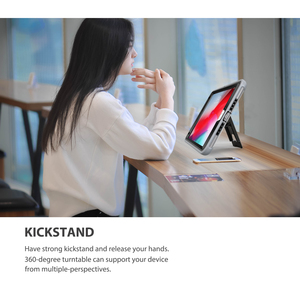 Per <span class=keywords><strong>mini</strong></span> <span class=keywords><strong>iPad</strong></span> <span class=keywords><strong>4</strong></span> e <span class=keywords><strong>iPad</strong></span> <span class=keywords><strong>mini</strong></span> 5 universale di plastica e tpu combo custodia con 360 ruota del supporto del basamento - Product Image 6