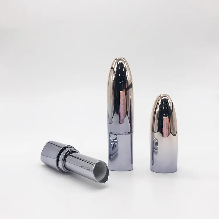 Low MOQ benutzer definierte leere Farbverlauf lila Kugel Design Luxus Lippenstift Rohr in Hülle und Fülle Verpackung Behälter Fall für Kosmetik