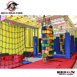 <span class=keywords><strong>Ninja</strong></span> <span class=keywords><strong>Warrior</strong></span> Kids Obstacles Course Équipement de terrain de jeu intérieur pour enfants à vendre - Product Image 2