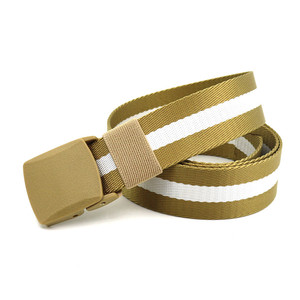 Tissu En Nylon Ceinture En Plastique Boucle hommes Ceintures En Toile À Rayures En Plein Air Ceinture Tactique En Gros YiWu LQbelt Usine - Product Image 2
