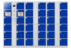 24 Door Electronic <strong>Locker</strong> Supermarket Barcode <strong>Locker</strong> PIN <strong>Code</strong> Steel <strong>Locker</strong> - Product Image 5