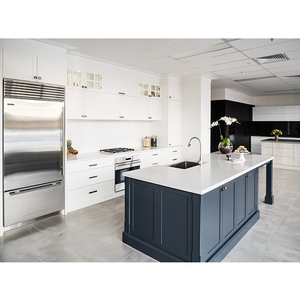Armoire de cuisine en aggloméré sans poignée <span class=keywords><strong>Maurice</strong></span> Design moderne Profitez d'une vie simple - Product Image 2
