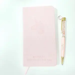 Beautiful Personalized Unicorn Girl Students Diary Promotional Linen Hard Cover Fabric Canvas Notebook