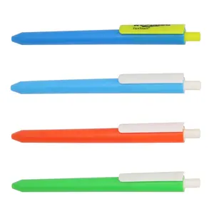 Custom Logo Afdrukken Plastic Pen Clip Rubber Grips Voor Plastic Balpen, Pen Met Logo Afdrukken