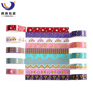 <span class=keywords><strong>Washi</strong></span> papel adhesivo <span class=keywords><strong>cinta</strong></span> adhesiva encantadora con patrones impresos y de larga duración colores - Product Image 3
