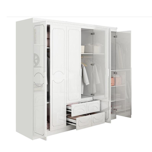 Bộ Đồ Nội Thất Phòng Ngủ Thiết Kế Đơn Giản Màu Trắng Bộ Giường Ngủ 1.8 Mét Bộ Giường Ngủ Bộ Giường Cỡ King Sang Trọng - Product Image 2