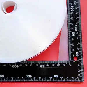 Cinta plana Ultra delgada de gancho y bucle de 3/4 ", gancho y bucle de translucencia de plástico inyectado de 20mm x 50 yardas