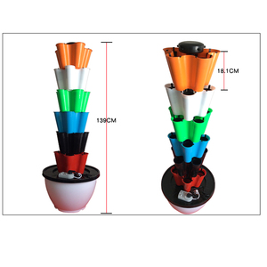 Hermosa <span class=keywords><strong>Vertical</strong></span> plástico maceta balcón y jardín - Product Image 2