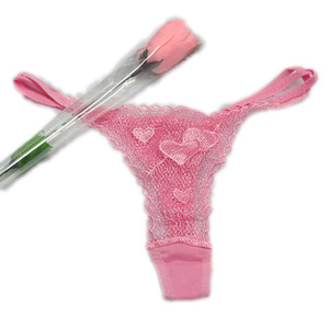 卸売セクシーな下着レースGストリングローズ下着カスタムクリエイティブギフトバレンタインデーギフト - Product Image 4
