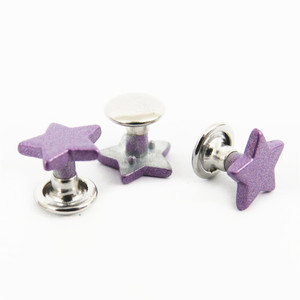 En gros Nouveau Style Coeur Rouge <span class=keywords><strong>Rivet</strong></span> plaqué Or avec Émail En Métal De Mode <span class=keywords><strong>Rivet</strong></span> Goujons pour Sac et Vêtements - Product Image 6