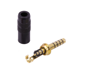 Conector para auriculares totalmente equilibrado, macho, 5 polos, 4,4mm, chapado en oro - Product Image 2