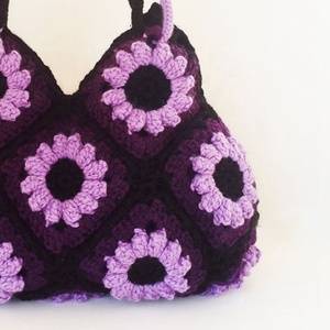 Eleganza Fatti A Mano Sacchetti di Spalla Della Signora di Medie Dimensioni Crochet Borse - Product Image 3