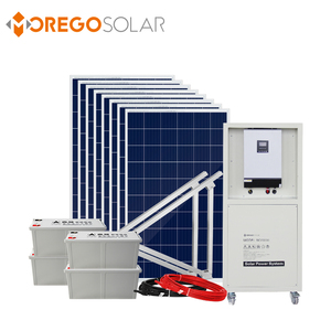 Moregosolar y seguridad móvil 3kw 5kw fuera de la red sistema de energía solar en <span class=keywords><strong>casa</strong></span> con batería de gel - Product Image 1