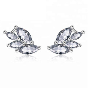 925 Plata de ley de lujo Marquesa pendiente de Zircon pendientes con <span class=keywords><strong>el</strong></span> precio - Product Image 1